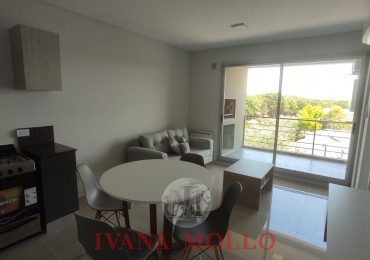 Departamento en venta 3 ambientes en Zentiva, Pinamar con parrilla 